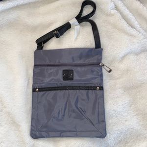 Stone Mountain steel grey crossbody bag